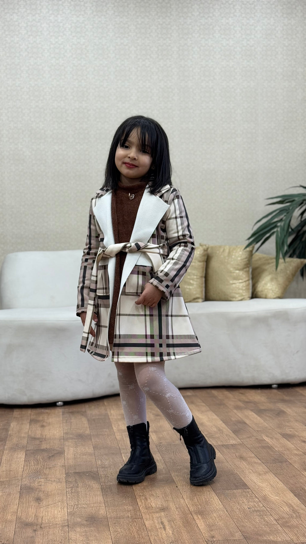 Ensemble robe avec tranche